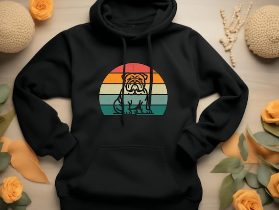 Bulldog Sweatshirt. Bulldog Lover Gift. Bulldog Owner Gift. Dog Hoodie. Dog Lover Hoodie. English Bulldog Gift. Bulldog Apparel #FC578