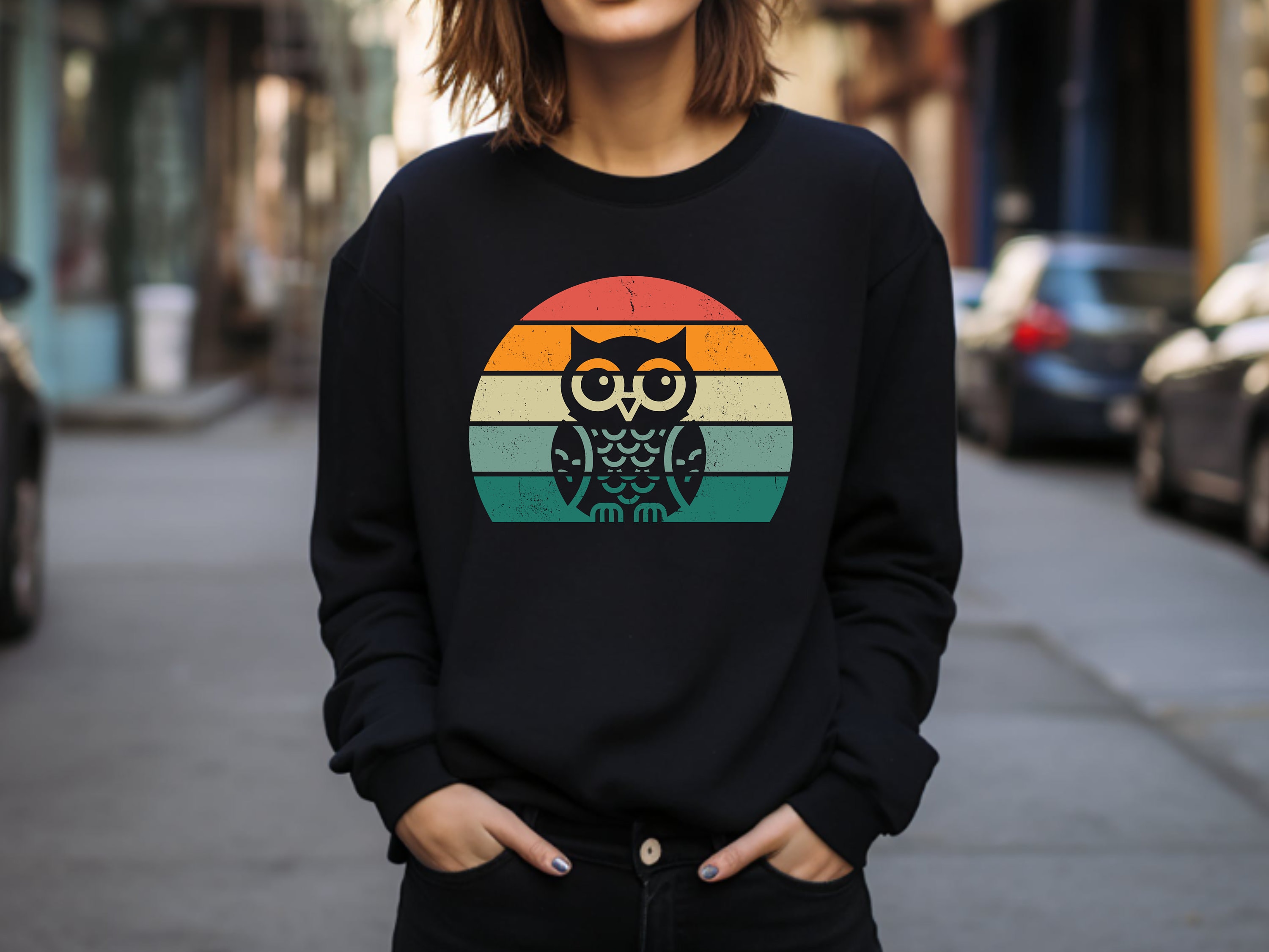 Owl Sweater. Owl Gift. Owl Crewneck. Bird Sweater. Bird Watcher Gift. Night Owl Sweater. Owl Enthusi