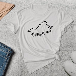 Virginia Shirt. Virginia Gift. Virginia Tee. State Pride Tee. State Pride Gift. Virginia Top. Love Virginia. VA Shirt. VA Gift