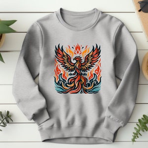 Phoenix Sweater. Phoenix Gift. Mythical Sweater. Firebird Sweater. Firebird Gift. Fantasy Firebird. Magical Sweater. Mythical Gift #FC207