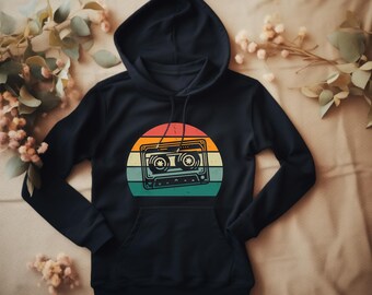 Sweat à capuche pour bande vidéo. Cadeau de bande vidéo. Sweat-shirt à cassette. Sweat à capuche VHS. Cadeau VHS. Cadeau nostalgie. Sweat à capuche années 90. Sweat-shirt des années 80. Vieille école #FC45
