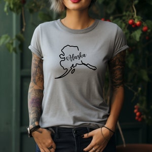 Alaska Shirt. Alaska Gift. Alaska T-shirt. Alaska Love Tee. Alaska State. Last Frontier. Northern Lights. Wild Alaska Tee. Alaska Adventure