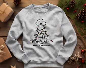 Suéter Labrador. Regalo de Labrador. Cuello redondo para amantes de los perros. Regalo para amantes de los perros. Suéter para mascotas. Regalo para amantes de las mascotas. Suéter navideño. Regalo de Navidad