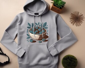 Blueberries Hoodie. Blueberries Gift. Fruit Hoodie. Fruit Sweatshirt. Berry Hoodie. Berry Sweatshirt. Berry Lover Gift. Fruit Lover Gift