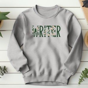 Writer Sweater. Writer Gift. Author Sweater. Author Gift. Writing Crewneck. Writing Gift. Book Lover Crew. Book Lover Gift. Novelist Crew