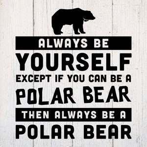 Polar Bear Svg. Artic Svg. Polar Bear Cut File Dxf. Download for Cricut & Silhouette. Polar Bear Clipart