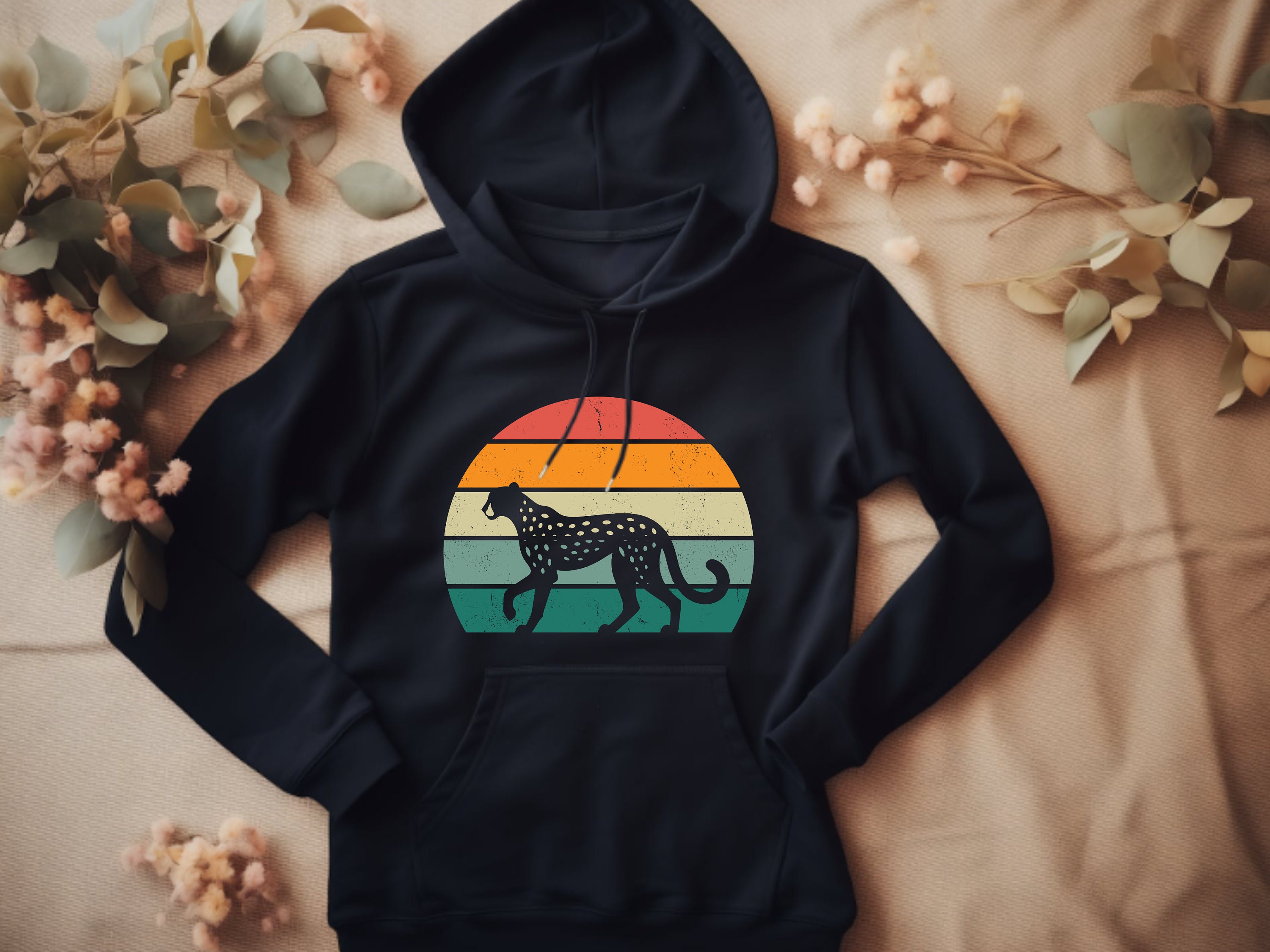 Cheetah print hoodie women's hotsell