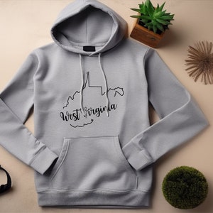 West Virginia Hoodie. WV Hoodie. WV State Gift. Mountain Mama. Appalachian Gift. West VA Sweatshirt. Wv Love Hoodie. West Va Gift #FC327