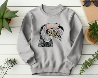 Toucan Sweater. Toucan Gift. Orchestra Sweater. Music Lover Gift. Bird Lover Gift. Toucan Enthusiast. Bird Orchestra. Symphonic Bird