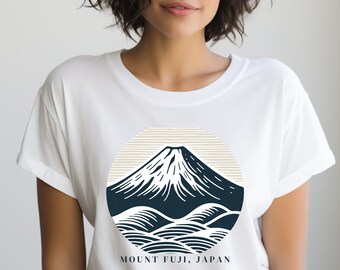 Camisa del Monte Fuji. Regalo del Monte Fuji. Camisa japonesa. Regalo de Japón. Camisa de montaña. Regalo de montaña. Camisa de viaje. Regalo de viaje. Camisa de la naturaleza. Regalo de la naturaleza