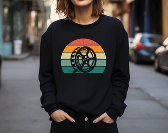 Film Reel Sweater. Film Lover Gift. Movie Buff Crew. Cinephile Sweater. Film Reel Gift. Cinema Sweater. Filmmaker Gift. Film Editor Crew