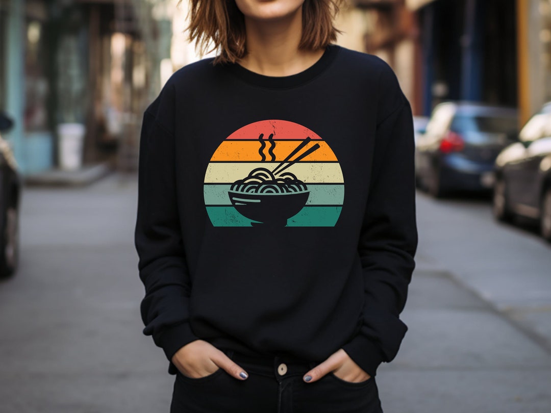 Noodle Sweater. Noodle Crewneck. Udon Sweater. Udon Lover Gift. Ramen ...