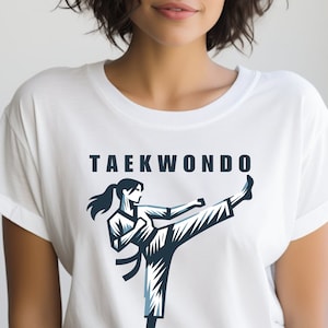 Taekwondo Shirt. Taekwondo Gift. Martial Arts Shirt. Martial Arts Gift. Female Taekwondo. Taekwondo T-shirt. Taekwondo Training