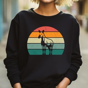Okapi Sweater. Okapi Gift. Okapi Lover Gift. Okapi Apparel. Animal Sweater. Animal Lover Gift. Zoo Animal Top. Endangered Gift