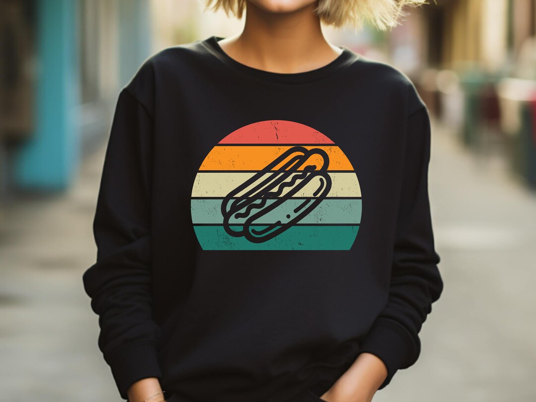 Print Pattern Hot Dog Women's Sweatshirt