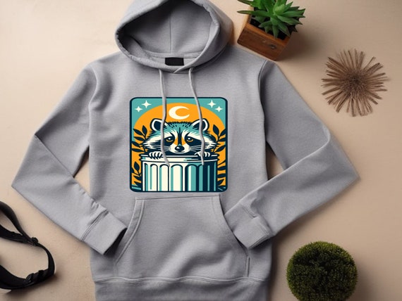 Raccoon Hoodie. Raccoon Gift. Raccoon Sweatshirt. Animal Lover Hoodie. Animal Lover Gift. Trash Panda Hoodie. Trash Panda Gift