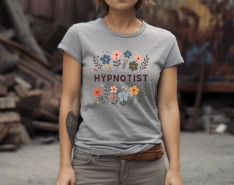Camiseta de hipnotista. Regalo de hipnotista. Camiseta con flores. Camiseta con flores. Camiseta con lector de mentes. Camiseta de mentalista. Regalo de mentalista. Camiseta de hipnosis #FC303