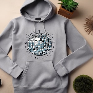 Disco Hoodie. Disco Gift. Disco Sweatshirt. Retro Disco Hoodie. Retro Gift. Disco Ball Hoodie. Disco Lover Gift. 70s Hoodie. 70s Gift
