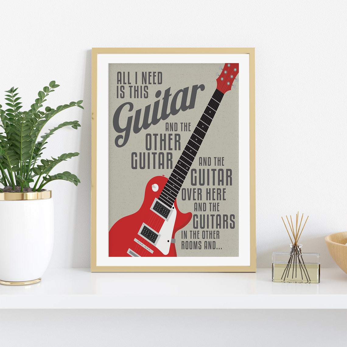 Guitar Wall Art Guitarist Print Electric Guitar Guitarist Etsy