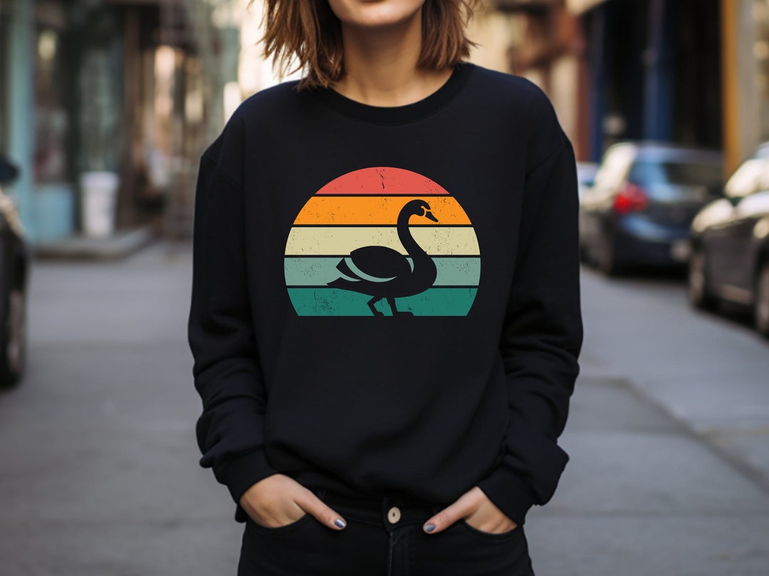 Swan Sweater. Swan Gift. Swan Crewneck. Bird Sweater. Bird Lover Gift ...