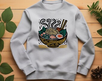Suéter de ramen. Regalo de ramen. Sudadera de fideos. Regalo de fideos. Suéter gastronómico. Ropa para amantes de la comida. Regalo para amantes del ramen. Regalo para amantes de los fideos
