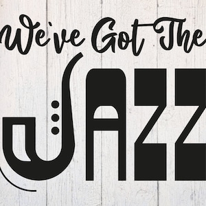 Jazz SVG. Jazz Music Svg. Saxophone Svg. Musician Svg. Cut File Dxf. Download for Cricut & Silhouette