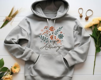 Actuary Hoodie. Actuary Gift. Floral Hoodie. Flower Hoodie. Actuary Apparel. Actuarial Gift. Actuary Student. Actuary Workwear #FC61
