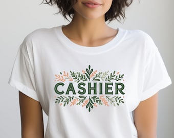 Cashier Shirt. Cashier Gift. Checkout Tee. Cash Register. Retail Tee. Retail Gift. Store Clerk Shirt. Shop Staff Tee. Checkout Present
