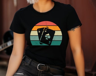 Camiseta de naipes. Camiseta de juego de cartas. Camiseta de jugador de cartas. Camiseta de póker. Camiseta de jugador de póker. Camiseta de juego de cartas. Camiseta de amante de las cartas. Baraja de cartas #FC1067