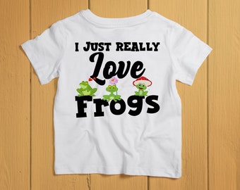 Kids Frog Lover Shirt. Toddler Frog Lover Gift. Frog Shirt. Cute Frog Shirt. Funny Frog Shirt. Animal Lover Shirt. Gift For Her