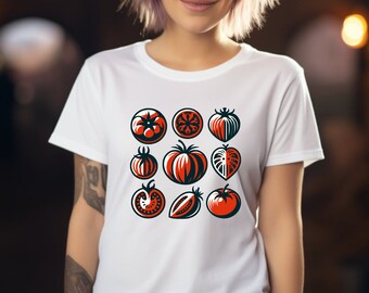 Tomato Shirt. Tomato Gift. Garden Lover Shirt. Garden Lover Gift. Tomato T-shirt. Gardening Shirt. Gardening Gift. Garden Art Shirt