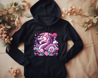 Dragon Hoodie. Dragon Gift. Dragon Sweatshirt. Fantasy Hoodie. Fantasy Gift. Mythical Hoodie. Mythical Gift. Mystical Hoodie. Mystical Gift