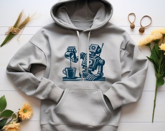 Robot Hoodie. Robot Gift. Geek Sweatshirt. Nerd Hoodie. Tech Gift. Robot Lover Gift. Robotics Hoodie. Robotics Gift. Funny Robot Tee