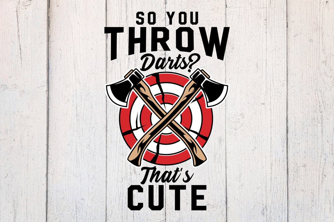 Axe Throwing SVG. Axe Thrower Svg. Axe Game Svg. Cut File Dxf. Download for Cricut & Silhouette
