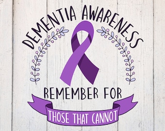 Dementia SVG. Dementia Awareness. Support Svg. Dementia Cut File. Dementia Dxf File. Files for Cricut & Silhouette. Dementia Clipart