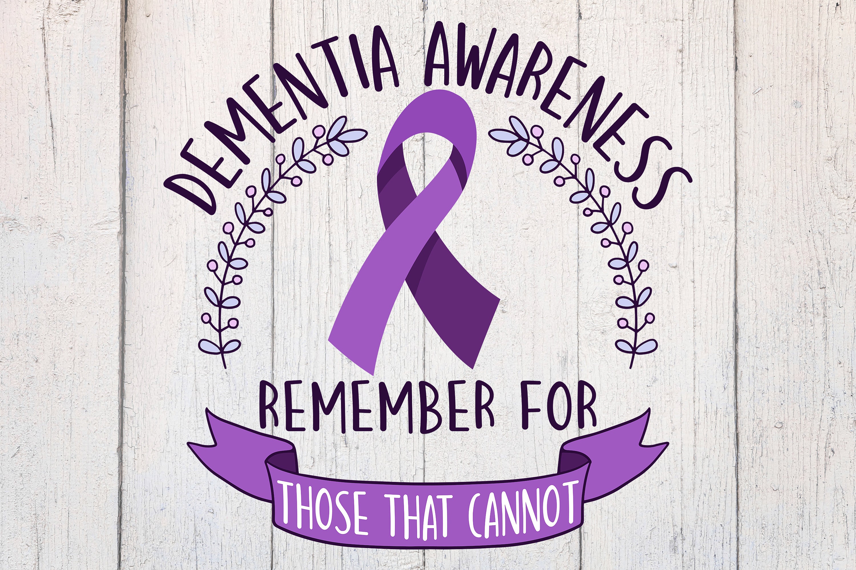 Dementia SVG Dementia Awareness Support Svg Dementia Cut Etsy España