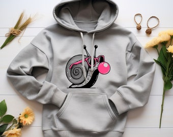 Snail Hoodie. Snail Gift. Snail Lover Sweat. Garden Snail Hood. Slow Living Hoodie. Snail Enthusiast. Escargot Hoodie. Mollusk Sweater #FC33