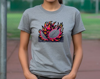 Dragon Fruit Shirt. Tropical Fruit Tee. Fruit Lover Gift. Exotic Fruit Shirt. Dragon Fruit Tee. Vegan Shirt. Vegan Gift. Healthy Food Tee