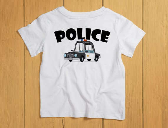 toddler police car shirt