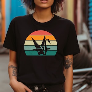 Origami Shirt. Origami T-shirt. Origami Gift. Paper Crane Tee. Crane Shirt. Origami Crane Tee. Paper Folding Tee. Japanese Art Shirt