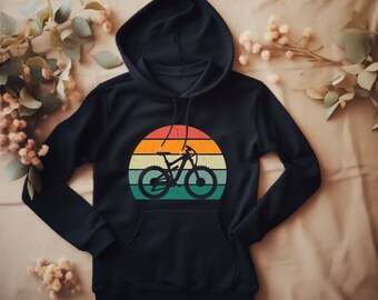 Mountain Bike Hoodie. MTB Sweatshirt. Mountain Biker Gift. MTB Rider Hoodie. MTB Enthusiast. Bike Trail Hoodie. Cycling Gift #FC1029