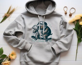 Hippo Hoodie. Hippo Gift. Skateboard Sweat. Skateboard Hood. Hippo Lover Gift. Animal Hoodie. Wild Animal Gift. Funny Hippo Hoodie #FC44