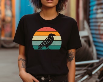Camiseta de cuervo. Regalo de cuervo. Camiseta de pájaro. Camiseta para amantes de los pájaros. Camiseta de cuervo. Regalo de cuervo. Camiseta para amantes de los cuervos. Camiseta para observadores de aves. Camiseta para fanáticos de los cuervos #FC679