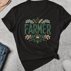 Farmer Shirt. Farmer Gift. Farm T-shirt. Agri Gift. Tractor Shirt. Country Wear. Harvest Shirt. Cultivator Tee. Farm Work Shirt