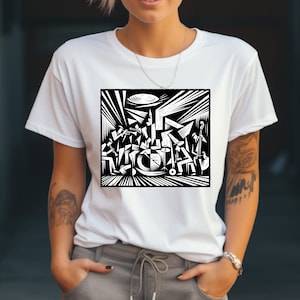 Jazz Shirt. Jazz Gift. Jazz T-shirt. Musician Shirt. Musician Gift. Jazz Lover Gift. Jazz Music Shirt. Geometric Shirt. Abstract Art Shirt