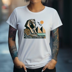 Egyptian Shirt. Sphinx Shirt. History Gift. Egypt Lover Tee. Pyramid T-shirt. Ancient Egypt Tee. Egyptology Shirt. Pharaoh T-shirt