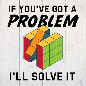 Rubiks Cube Svg. Cubing Svg. Speedcubing Svg. Problem Solver Svg. Rubiks Cube Cut File Dxf. Download for Cricut & Silhouette