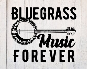 Bluegrass SVG. Country Svg. Country Music Svg. Rodeo Svg. Cowboy Svg. Banjo Svg. Cut File Dxf. Download for Cricut & Silhouette