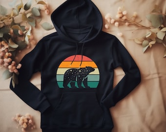 Polar Bear Hoodie. Bear Gift. Arctic Animal Top. Polar Bear Gift. Bear Lover Hoodie. Animal Hoodie. Animal Lover Gift. Bear Enthusiast