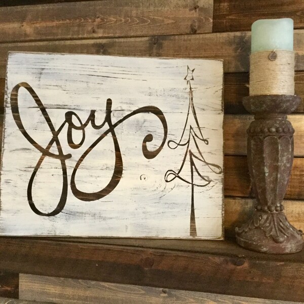 Joy Metal Sign Etsy